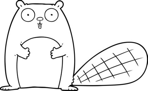 Beaver Outline Vector Art, Icons, and Graphics for Free Download