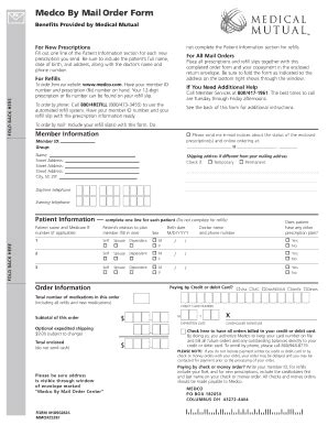 Fillable Online Medco By Mailorder Form Eastern Region Consultants