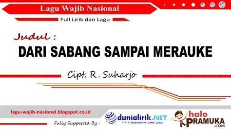 Lagu Dari Sabang Sampai Merauke Memiliki Birama - Edukasinewss.com