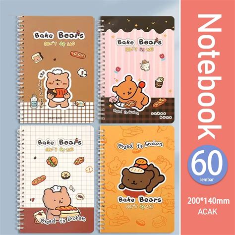 Jual Notebook A5 Buku Diary Aesthetic Buku Jurnal Buku Catatan Buku Note Stiker Buku Tulis