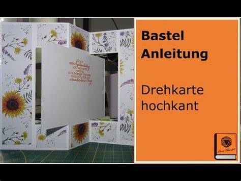 Bastel Anleitung Drehkarte Hochkant Mit Papier Stempel Stampin Up