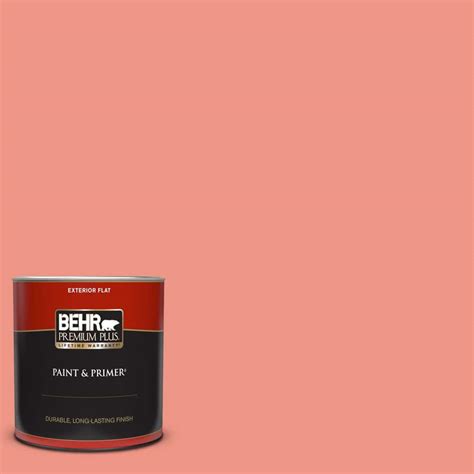 BEHR PREMIUM PLUS 1 Qt P180 4 Guava Jelly Flat Exterior Paint