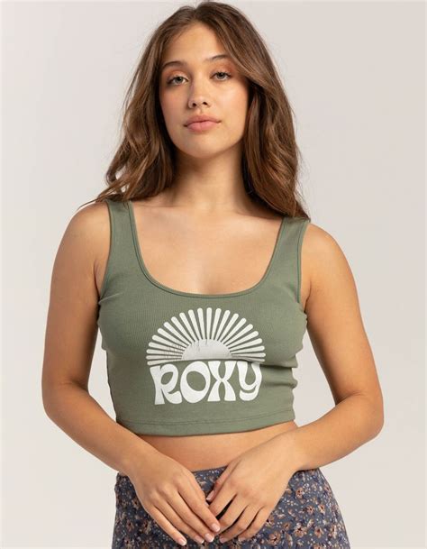 ROXY Rise And Shine Womens Crop Tank Top AGAVEE Tillys In 2024