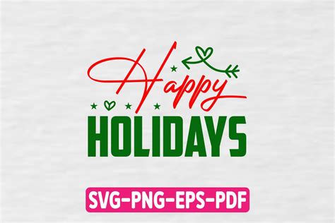 Happy Holidays SVG Graphic by MK_Design Store · Creative Fabrica