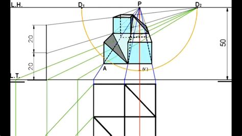 Dibujo En Perspectiva C Nica Frontal Un Foco Youtube