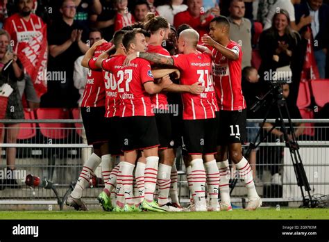 EINDHOVEN NETHERLANDS JULY 21 Mario Gotze Of PSV Celebrate Fifth