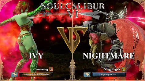 SoulCalibur VI Amesang Ivy VS XEggNogxX Nightmare Xbox Series X