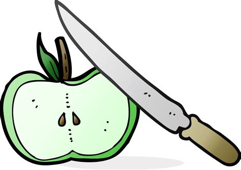 cartoon apple being sliced 39175864 PNG