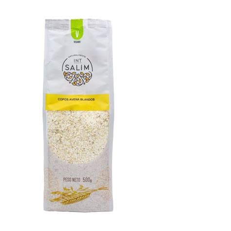 INT SALIM Flocons d avoine doux à grains entiers 500 g Avoine