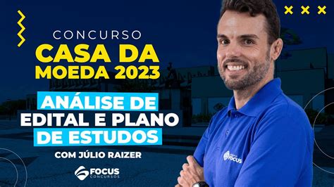 Concurso casa da Moeda 2023 Análise de Edital e Plano de Estudos