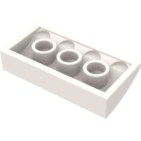 Lego White Slope X Curved With Bottom Tubes Brick Owl