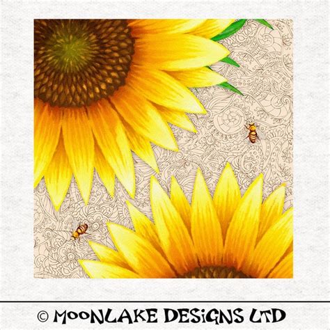 Sunflower Fabric Panel - Etsy