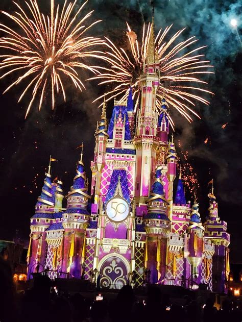 Spectacular Walt Disney Castle Fireworks