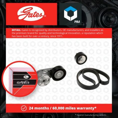 Drive Belt Kit K066PK1413 Gates Set 6PK1413 788423212 T36892 T39526 ...