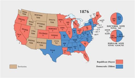 US Election of 1876 Map - GIS Geography