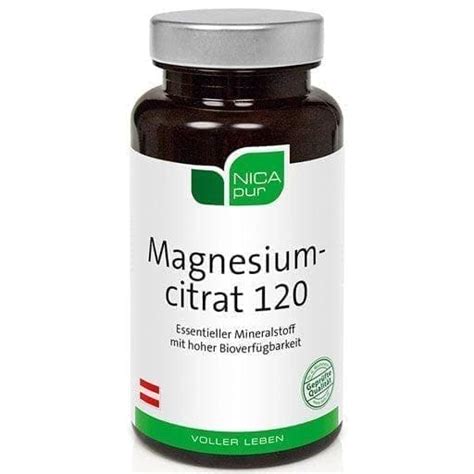 Magnesium Citrate Nicapur 120 Capsules Uk