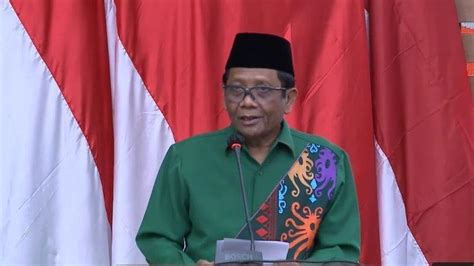 Pidato Perdana Usai Jadi Cawapres Ganjar Mahfud Md Bicara Soal