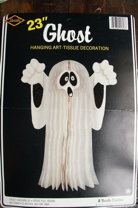 Beistle 23 Ghost Hanging Tissue Halloween Decoration Etsy Beistle