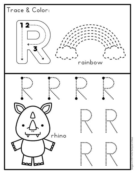 Preschool Learning Letter “r” Worksheet {free Printable} Sweet