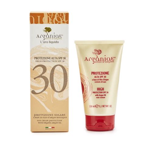 Crema Solare Spf Protezione Alta Inci Naturale Arganiae