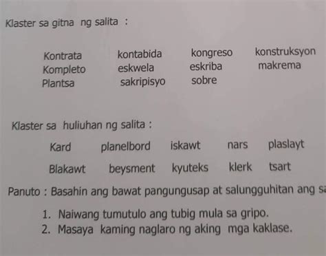 Panuto Suriin Ang Mga Salitang Nasa Salungguhitan Sa Awiting Bayang