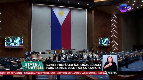 P T Proposed National Budget Para Sa Lusot Na Sa Kamara