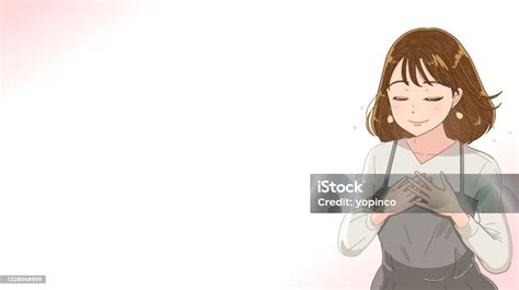 ilustrasi anime jepang  wanita  mata tertutup