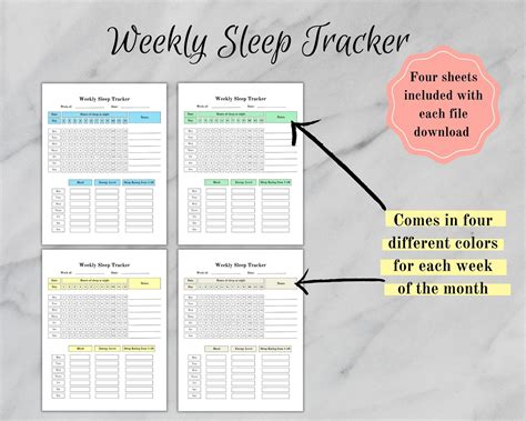 Sleep Tracker Printable Printable Habit Tracker Sleep Log Weekly Sleep Log Sleep Tracker Pdf