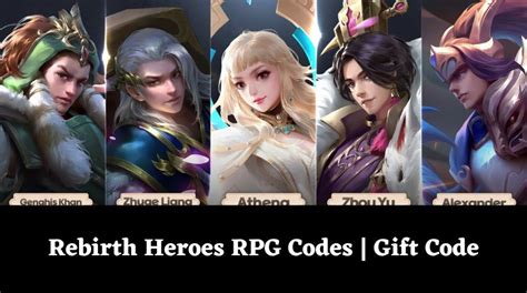 Rebirth Heroes Codes January 2025 UPDATED MrGuider