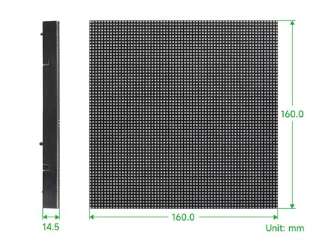 RGB Full Color LED Matrix Panel 2 5mm Pitch 64x64 Pixels Adjustable