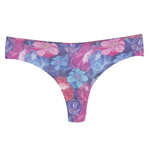 Majestic Flowers Tangas Women Sexy Lingerie Low Waist Thong Panty G