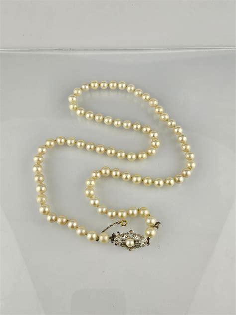 Collar Perlas Y Oro 18 K Blanco Zorrilla