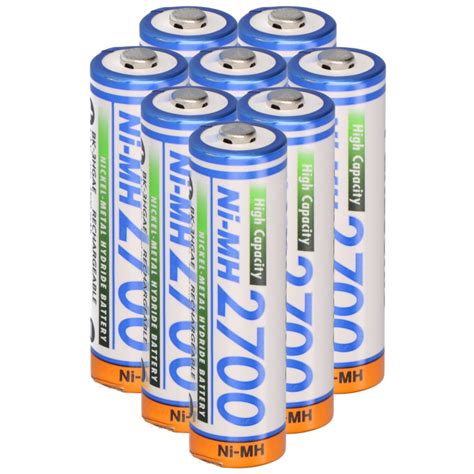 8x Panasonic Aa Mignon Akku Bk 3hgae Bf1 Ni Mh 1 2v 2700mah