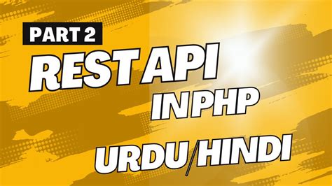 Rest Api In Php Rest Api From Scratch How To Create Simple Rest Api