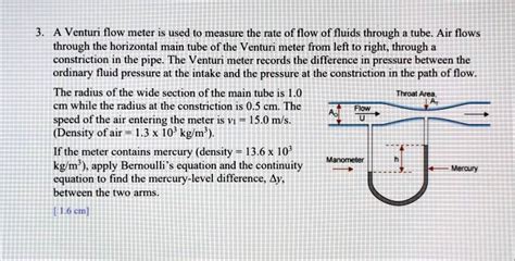 Venturi Flow Meter Equation Marti Kingsley