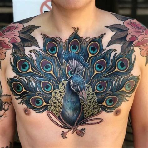 Realistic Peacock Tattoos