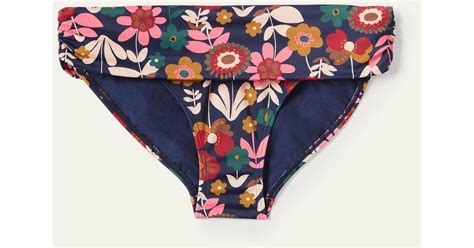 Boden Classic Fold Bikini Bottoms French Navy In Blue Lyst