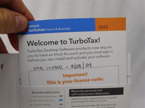 Intuit Turbotax Home And Business 2023 1 Used Code Ebay