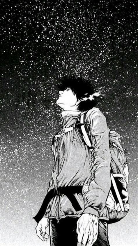 Starry Sky Manga Panel Cold Black And White Arte De Bits