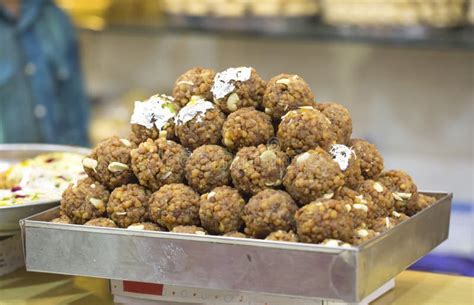 Motichoor Laddu stock image. Image of calories, indian - 105555833