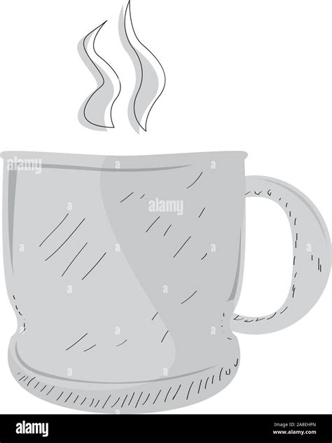 Isolated coffee cup image. Vintage style - Vector illustration Stock ...