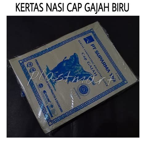 Jual Kertas Nasi Cap Gajah Biru Lbr Shopee Indonesia