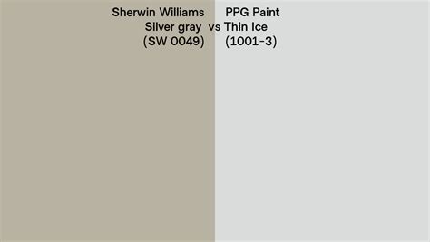 Sherwin Williams Silver Gray Sw Vs Ppg Paint Thin Ice