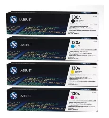 Kit 4 Toner Hp 130a Original Cf350a Cf351a Cf352a Cf353a Envío gratis