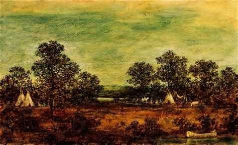 Indian Encampment Painting Ralph Albert Blakelock Oil Paintings