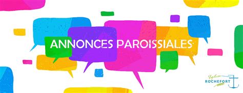 LES ANNONCES PAROISSIALES