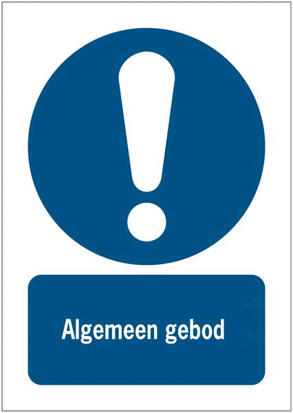 Panneaux ISO 7010 A3 A4 A5 Algemeen Gebod M001 Seton Belgique