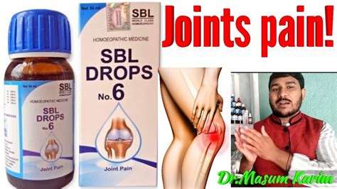 Sbl Drops No For Joints Pain Joints Pain Best Homeopathic Treatment