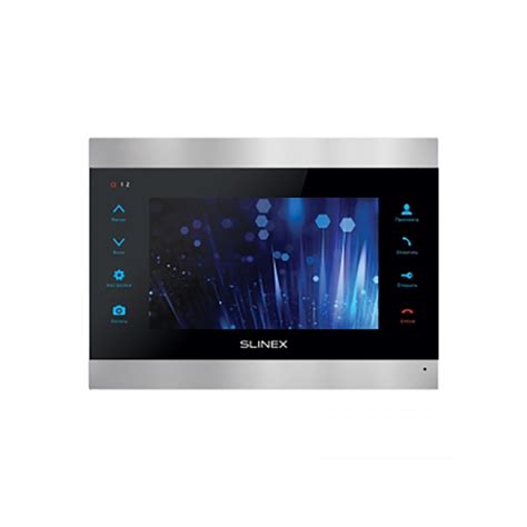 Slinex SL-10N Cloud цвет чер+серебро.10" Домофон с сенсорным экраном и ...