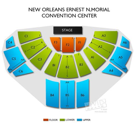 New Orleans Ernest N Morial Convention Center Seating Chart Vivid Seats